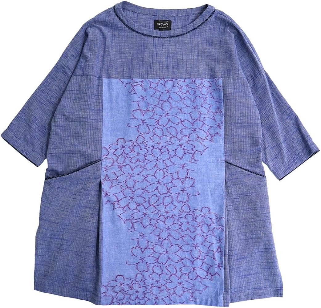 Amazon | 儀右ヱ門 ギエモン ぎえもん 久留米絣 プルオーバー